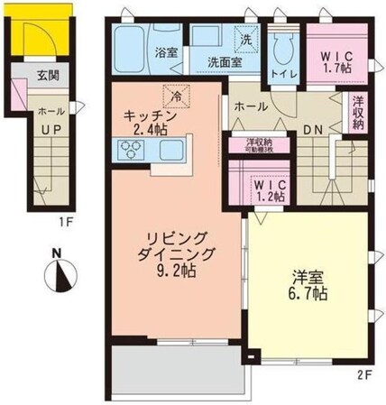 ルミウェール上北沢の物件間取画像